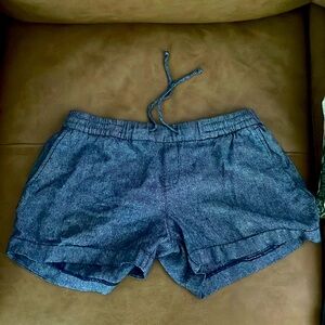 Blue linen shorts- great for summer